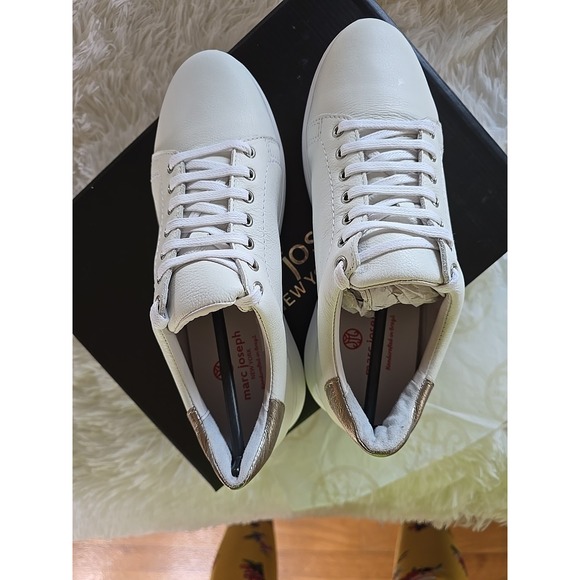 Women's Marc Joseph New York Spring RD Genuine Leather Sneakers  Size 7 - Picture 1 of 9